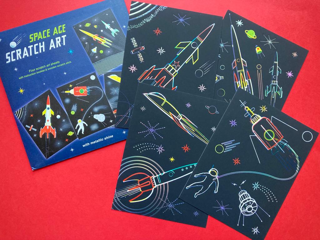 Space Ace Scratch Art – TheLifeoftheParty